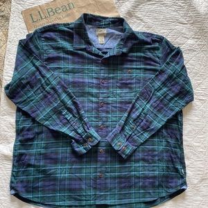 LL Bean BeanFlex All-Season Flannel Shirt